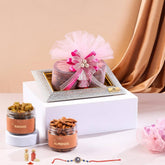 रक्षा बंधन के लिए प्रीमियम गिफ्ट हैम्पर्स, 400 ग्राम कुल सामग्री